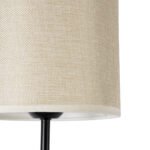 GLOBOSTAR® MANU 02043 Μοντέρνο Φωτιστικό Τοίχου - Απλίκα με Ντουί 1 x E27 AC 220-240V IP20 - Μαύρο & Μπεζ - Μ18 x Π20 x Υ37cm - Image 6