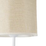 GLOBOSTAR® MANU 02044 Μοντέρνο Φωτιστικό Τοίχου - Απλίκα με Ντουί 1 x E27 AC 220-240V IP20 - Λευκό & Μπεζ - Μ18 x Π20 x Υ37cm - Image 6