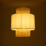 GLOBOSTAR® SAIGE 02045 Boho Κρεμαστό Φωτιστικό Οροφής με Ντουί 1 x E27 AC 220-240V IP20 - Γαλάζιο & Μπεζ - Μ50 x Π50 x Υ60cm - Image 3