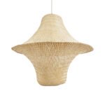 GLOBOSTAR® JUNIPER 02047 Boho Κρεμαστό Φωτιστικό Οροφής με Ντουί 1 x E27 AC 220-240V IP20 - Μπεζ - Μ100 x Π100 x Υ90cm - Image 2