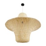 GLOBOSTAR® JUNIPER 02047 Boho Κρεμαστό Φωτιστικό Οροφής με Ντουί 1 x E27 AC 220-240V IP20 - Μπεζ - Μ100 x Π100 x Υ90cm - Image 6