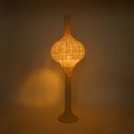 GLOBOSTAR® ALADDIN 02050 Boho Επιδαπέδιο Φωτιστικό με Ντουί 1 x E27 AC 220-240V IP20 - Μπεζ - Μ40 x Π40 x Υ120cm - Image 3