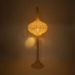 GLOBOSTAR® ALADDIN 02052 Boho Επιδαπέδιο Φωτιστικό με Ντουί 1 x E27 AC 220-240V IP20 - Μπεζ - Μ60 x Π60 x Υ180cm - Image 3