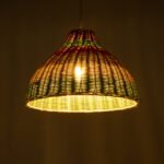 GLOBOSTAR® CABALLEROS 02053 Boho Κρεμαστό Φωτιστικό Οροφής με Ντουί 1 x E27 AC 220-240V IP20 - Πολύχρωμο - Μ40 x Π40 x Υ27cm - Image 3