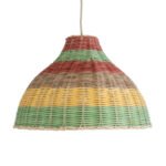 GLOBOSTAR® CABALLEROS 02053 Boho Κρεμαστό Φωτιστικό Οροφής με Ντουί 1 x E27 AC 220-240V IP20 - Πολύχρωμο - Μ40 x Π40 x Υ27cm - Image 5