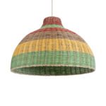 GLOBOSTAR® CABALLEROS 02054 Boho Κρεμαστό Φωτιστικό Οροφής με Ντουί 1 x E27 AC 220-240V IP20 - Πολύχρωμο - Μ70 x Π70 x Υ48cm - Image 2