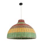 GLOBOSTAR® CABALLEROS 02054 Boho Κρεμαστό Φωτιστικό Οροφής με Ντουί 1 x E27 AC 220-240V IP20 - Πολύχρωμο - Μ70 x Π70 x Υ48cm - Image 4