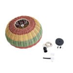 GLOBOSTAR® CABALLEROS 02055 Boho Κρεμαστό Φωτιστικό Οροφής με Ντουί 1 x E27 AC 220-240V IP20 - Πολύχρωμο - Μ40 x Π40 x Υ25cm - Image 10