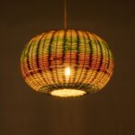 GLOBOSTAR® CABALLEROS 02055 Boho Κρεμαστό Φωτιστικό Οροφής με Ντουί 1 x E27 AC 220-240V IP20 - Πολύχρωμο - Μ40 x Π40 x Υ25cm - Image 3