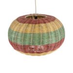 GLOBOSTAR® CABALLEROS 02055 Boho Κρεμαστό Φωτιστικό Οροφής με Ντουί 1 x E27 AC 220-240V IP20 - Πολύχρωμο - Μ40 x Π40 x Υ25cm - Image 7