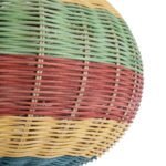 GLOBOSTAR® CABALLEROS 02055 Boho Κρεμαστό Φωτιστικό Οροφής με Ντουί 1 x E27 AC 220-240V IP20 - Πολύχρωμο - Μ40 x Π40 x Υ25cm - Image 8