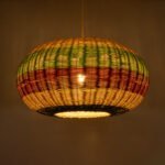 GLOBOSTAR® CABALLEROS 02056 Boho Κρεμαστό Φωτιστικό Οροφής με Ντουί 1 x E27 AC 220-240V IP20 - Πολύχρωμο - Μ70 x Π70 x Υ36cm - Image 3