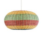 GLOBOSTAR® CABALLEROS 02056 Boho Κρεμαστό Φωτιστικό Οροφής με Ντουί 1 x E27 AC 220-240V IP20 - Πολύχρωμο - Μ70 x Π70 x Υ36cm - Image 5