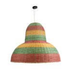 GLOBOSTAR® CABALLEROS 02059 Boho Κρεμαστό Φωτιστικό Οροφής με Ντουί 1 x E27 AC 220-240V IP20 - Πολύχρωμο - Μ100 x Π100 x Υ80cm - Image 4