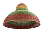 GLOBOSTAR® CABALLEROS 02059 Boho Κρεμαστό Φωτιστικό Οροφής με Ντουί 1 x E27 AC 220-240V IP20 - Πολύχρωμο - Μ100 x Π100 x Υ80cm - Image 6