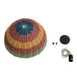 GLOBOSTAR® CABALLEROS 02060 Boho Κρεμαστό Φωτιστικό Οροφής με Ντουί 1 x E27 AC 220-240V IP20 - Πολύχρωμο - Μ40 x Π40 x Υ20cm - Image 10