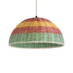 GLOBOSTAR® CABALLEROS 02060 Boho Κρεμαστό Φωτιστικό Οροφής με Ντουί 1 x E27 AC 220-240V IP20 - Πολύχρωμο - Μ40 x Π40 x Υ20cm - Image 2