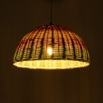 GLOBOSTAR® CABALLEROS 02060 Boho Κρεμαστό Φωτιστικό Οροφής με Ντουί 1 x E27 AC 220-240V IP20 - Πολύχρωμο - Μ40 x Π40 x Υ20cm - Image 3