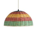 GLOBOSTAR® CABALLEROS 02060 Boho Κρεμαστό Φωτιστικό Οροφής με Ντουί 1 x E27 AC 220-240V IP20 - Πολύχρωμο - Μ40 x Π40 x Υ20cm - Image 5