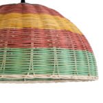 GLOBOSTAR® CABALLEROS 02060 Boho Κρεμαστό Φωτιστικό Οροφής με Ντουί 1 x E27 AC 220-240V IP20 - Πολύχρωμο - Μ40 x Π40 x Υ20cm - Image 8