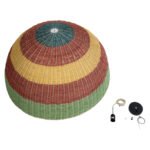 GLOBOSTAR® CABALLEROS 02062 Boho Κρεμαστό Φωτιστικό Οροφής με Ντουί 1 x E27 AC 220-240V IP20 - Πολύχρωμο - Μ100 x Π100 x Υ53cm - Image 10