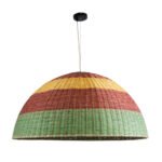 GLOBOSTAR® CABALLEROS 02062 Boho Κρεμαστό Φωτιστικό Οροφής με Ντουί 1 x E27 AC 220-240V IP20 - Πολύχρωμο - Μ100 x Π100 x Υ53cm - Image 4