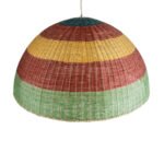 GLOBOSTAR® CABALLEROS 02062 Boho Κρεμαστό Φωτιστικό Οροφής με Ντουί 1 x E27 AC 220-240V IP20 - Πολύχρωμο - Μ100 x Π100 x Υ53cm - Image 7