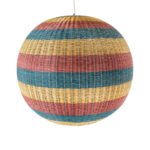 GLOBOSTAR® CABALLEROS 02064 Boho Κρεμαστό Φωτιστικό Οροφής με Ντουί 1 x E27 AC 220-240V IP20 - Πολύχρωμο - Μ100 x Π100 x Υ100cm - Image 5