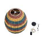 GLOBOSTAR® CABALLEROS 02065 Boho Κρεμαστό Φωτιστικό Οροφής με Ντουί 1 x E27 AC 220-240V IP20 - Πολύχρωμο - Μ40 x Π40 x Υ50cm - Image 10