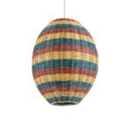 GLOBOSTAR® CABALLEROS 02065 Boho Κρεμαστό Φωτιστικό Οροφής με Ντουί 1 x E27 AC 220-240V IP20 - Πολύχρωμο - Μ40 x Π40 x Υ50cm - Image 2