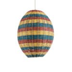 GLOBOSTAR® CABALLEROS 02065 Boho Κρεμαστό Φωτιστικό Οροφής με Ντουί 1 x E27 AC 220-240V IP20 - Πολύχρωμο - Μ40 x Π40 x Υ50cm - Image 5