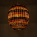 GLOBOSTAR® CABALLEROS 02066 Boho Κρεμαστό Φωτιστικό Οροφής με Ντουί 1 x E27 AC 220-240V IP20 - Πολύχρωμο - Μ70 x Π70 x Υ80cm - Image 3