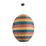 GLOBOSTAR® CABALLEROS 02066 Boho Κρεμαστό Φωτιστικό Οροφής με Ντουί 1 x E27 AC 220-240V IP20 - Πολύχρωμο - Μ70 x Π70 x Υ80cm - Image 4