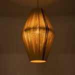 GLOBOSTAR® SALERNO 02077 Boho Κρεμαστό Φωτιστικό Οροφής με Ντουί 1 x E27 AC 220-240V IP20 - Μπεζ & Μαύρο - Μ50 x Π50 x Υ80cm - Image 3