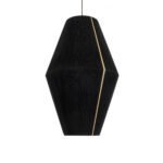 GLOBOSTAR® SALERNO 02078 Boho Κρεμαστό Φωτιστικό Οροφής με Ντουί 1 x E27 AC 220-240V IP20 - Μαύρο & Μπεζ - Μ50 x Π50 x Υ80cm - Image 5