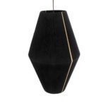 GLOBOSTAR® SALERNO 02078 Boho Κρεμαστό Φωτιστικό Οροφής με Ντουί 1 x E27 AC 220-240V IP20 - Μαύρο & Μπεζ - Μ50 x Π50 x Υ80cm - Image 7