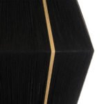 GLOBOSTAR® SALERNO 02078 Boho Κρεμαστό Φωτιστικό Οροφής με Ντουί 1 x E27 AC 220-240V IP20 - Μαύρο & Μπεζ - Μ50 x Π50 x Υ80cm - Image 8