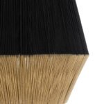 GLOBOSTAR® SALERNO 02080 Boho Κρεμαστό Φωτιστικό Οροφής με Ντουί 1 x E27 AC 220-240V IP20 - Μαύρο & Μπεζ - Μ50 x Π50 x Υ80cm - Image 8