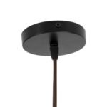 GLOBOSTAR® SALERNO 02080 Boho Κρεμαστό Φωτιστικό Οροφής με Ντουί 1 x E27 AC 220-240V IP20 - Μαύρο & Μπεζ - Μ50 x Π50 x Υ80cm - Image 9