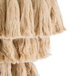 GLOBOSTAR® MISSOULA 02084 Boho Κρεμαστό Φωτιστικό Οροφής με Ντουί 1 x E27 AC 220-240V IP20 - Μπεζ & Χρυσό - Μ30 x Π30 x Υ40cm - Image 8