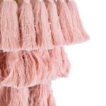 GLOBOSTAR® MISSOULA 02086 Boho Κρεμαστό Φωτιστικό Οροφής με Ντουί 1 x E27 AC 220-240V IP20 - Ροζ & Χρυσό - Μ30 x Π30 x Υ40cm - Image 8