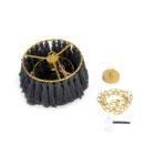 GLOBOSTAR® MISSOULA 02087 Boho Κρεμαστό Φωτιστικό Οροφής με Ντουί 1 x E27 AC 220-240V IP20 - Μαύρο & Χρυσό - Μ30 x Π30 x Υ40cm - Image 10