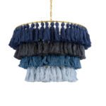 GLOBOSTAR® MISSOULA 02089 Boho Κρεμαστό Φωτιστικό Οροφής με Ντουί 1 x E27 AC 220-240V IP20 - Πολύχρωμο - Μ60 x Π60 x Υ40cm - Image 2