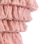 GLOBOSTAR® MISSOULA 02090 Boho Κρεμαστό Φωτιστικό Οροφής με Ντουί 1 x E27 AC 220-240V IP20 - Ροζ & Χρυσό - Μ60 x Π60 x Υ40cm - Image 8