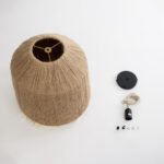 GLOBOSTAR® PUERTORICO 02092 Boho Κρεμαστό Φωτιστικό Οροφής με Ντουί 1 x E27 AC 220-240V IP20 - Μπεζ & Λευκό - Μ40 x Π40 x Υ45cm - Image 9