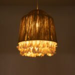 GLOBOSTAR® PUERTORICO 02092 Boho Κρεμαστό Φωτιστικό Οροφής με Ντουί 1 x E27 AC 220-240V IP20 - Μπεζ & Λευκό - Μ40 x Π40 x Υ45cm - Image 3