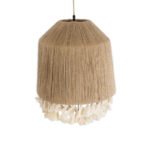 GLOBOSTAR® PUERTORICO 02092 Boho Κρεμαστό Φωτιστικό Οροφής με Ντουί 1 x E27 AC 220-240V IP20 - Μπεζ & Λευκό - Μ40 x Π40 x Υ45cm - Image 6