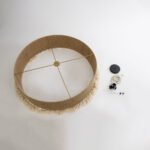 GLOBOSTAR® PUERTORICO 02095 Boho Κρεμαστό Φωτιστικό Οροφής με Ντουί 3 x E27 AC 220-240V IP20 - Μπεζ - Μ80 x Π80 x Υ27cm - Image 10