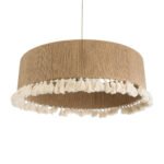 GLOBOSTAR® PUERTORICO 02095 Boho Κρεμαστό Φωτιστικό Οροφής με Ντουί 3 x E27 AC 220-240V IP20 - Μπεζ - Μ80 x Π80 x Υ27cm - Image 6
