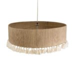 GLOBOSTAR® PUERTORICO 02095 Boho Κρεμαστό Φωτιστικό Οροφής με Ντουί 3 x E27 AC 220-240V IP20 - Μπεζ - Μ80 x Π80 x Υ27cm - Image 7